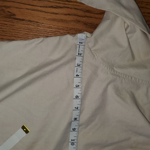 Vintage Tommy Hilfiger tan long.sleeve button down. 16.5 32-33. - Picture 6 of 11